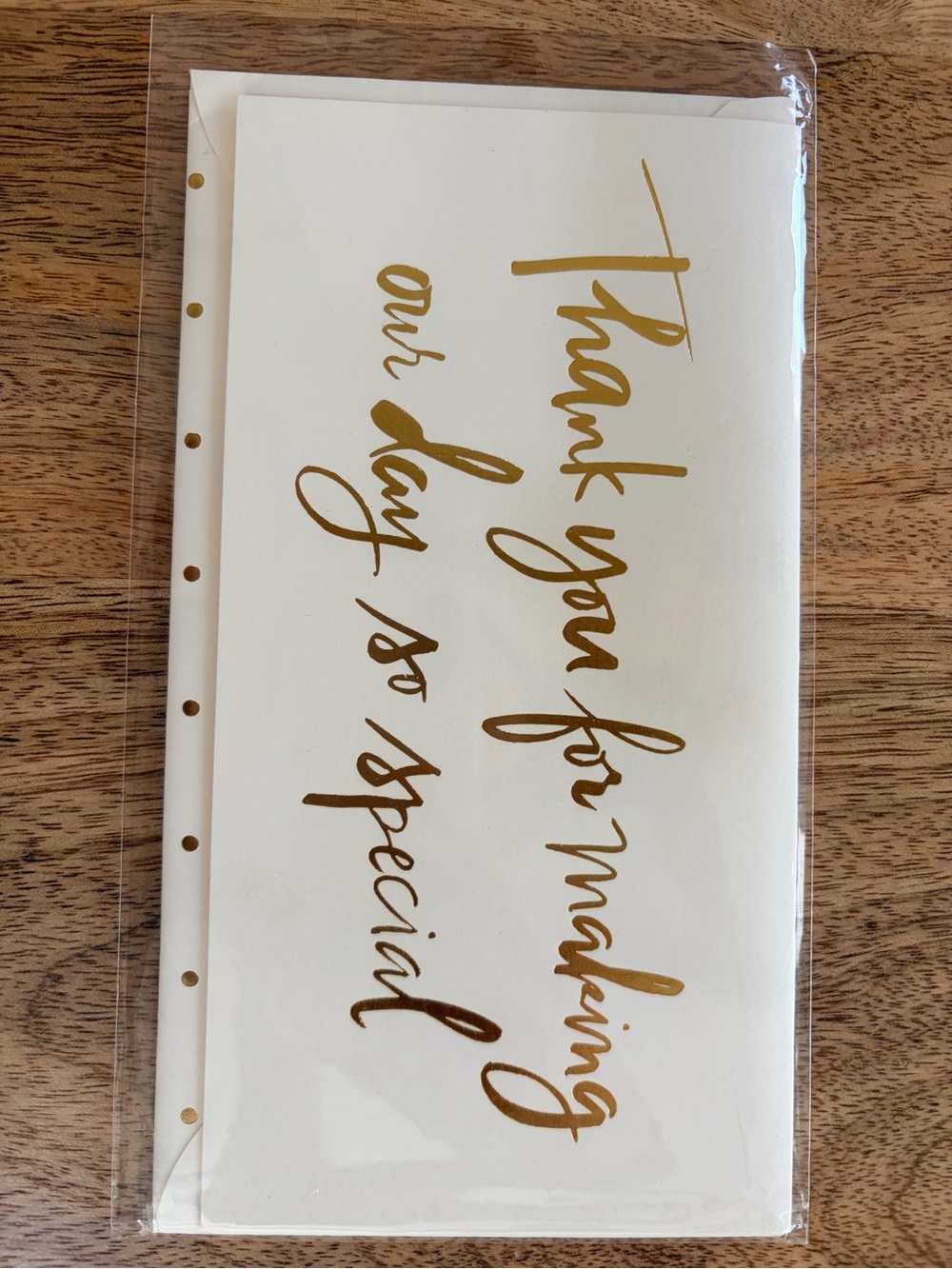 Letterpress Gold Script Thank You Cards by Sugar Paper {wedding thank you} 6
